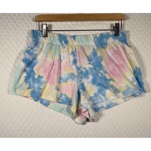 Polo Ralph Lauren Tie Dye Hippie Shorts Women M Multi Lounge PJ Bottoms NWOT